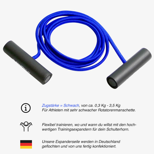 Trainingsexpander -blau- (Zugkraft von ca. 0,3 kg bis ca. 3,5 kg)