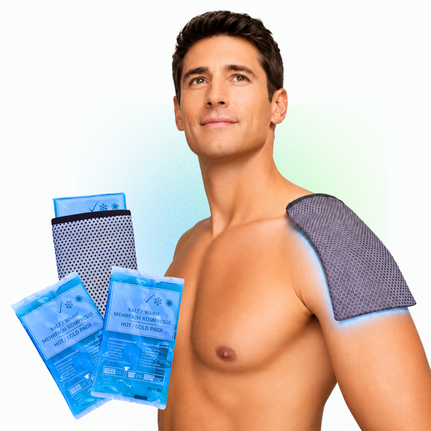 FIXURA PAD® inkl 3x Coolpack Für gezielte Kühlung bei Schulterschmerzen
