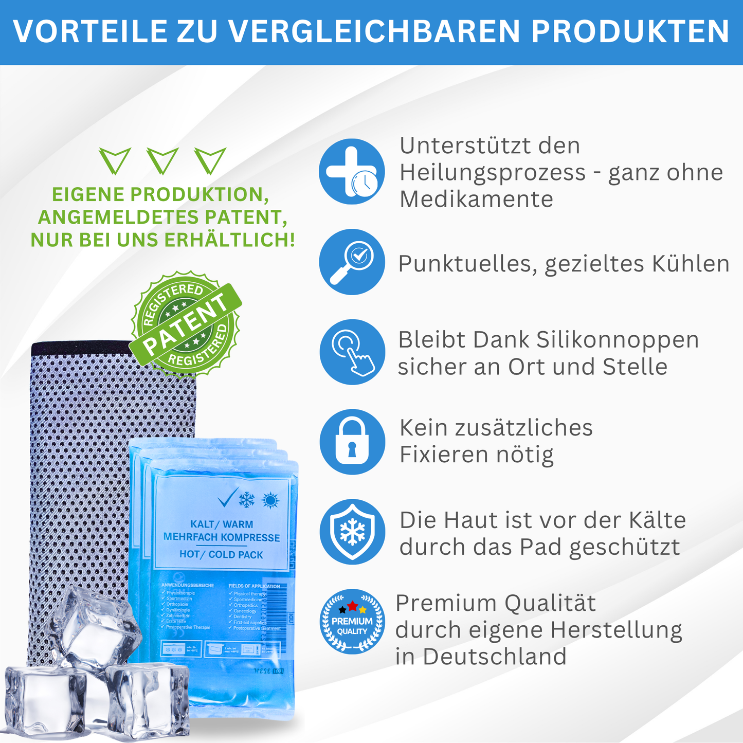 FIXURA PAD® inkl 3x Coolpack Für gezielte Kühlung bei Schulterschmerzen