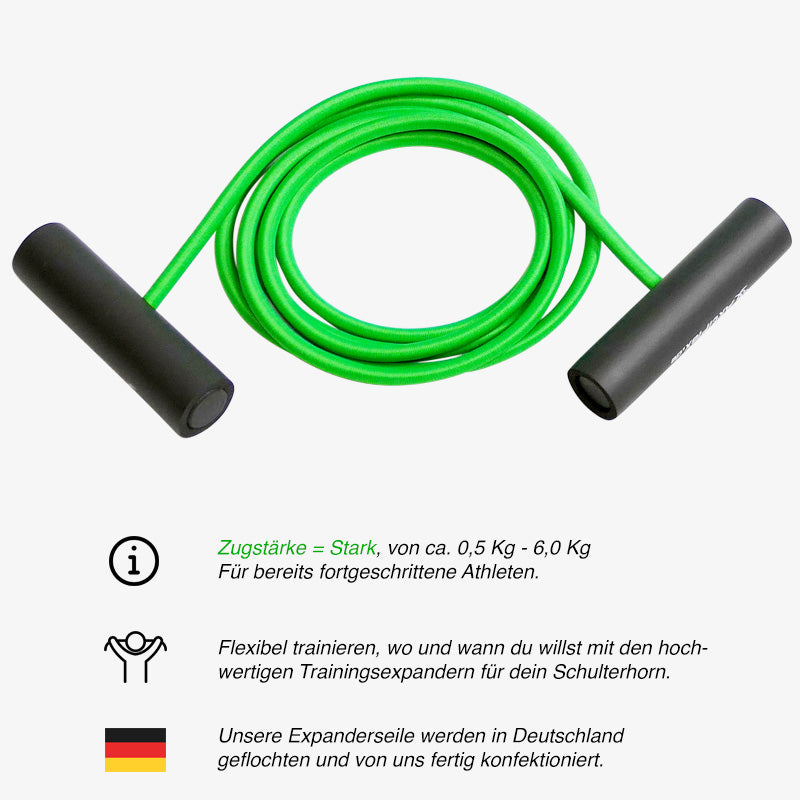 Trainingsexpander -grün- (Zugkraft von ca. 0,5 kg bis ca. 6,0 kg)